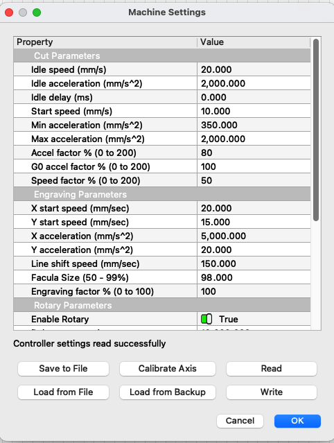 Creality Falcon 2 Frame is Incorrect - LightBurn Hardware