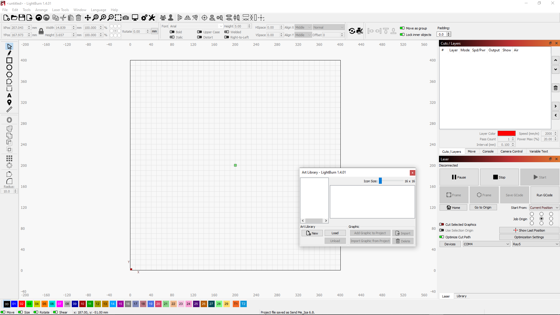 Lightburn Software Library Not able to dock Art Library-will not create tab - LightBurn Software ...