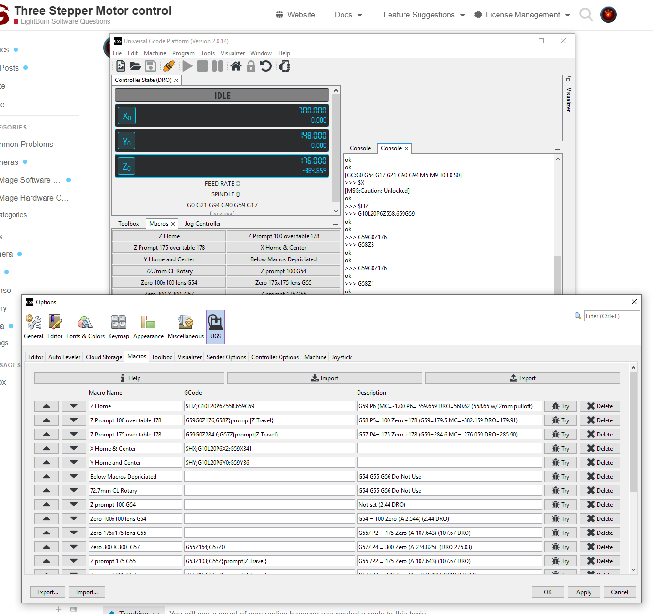 Three Stepper Motor control - LightBurn Software Questions - LightBurn ...