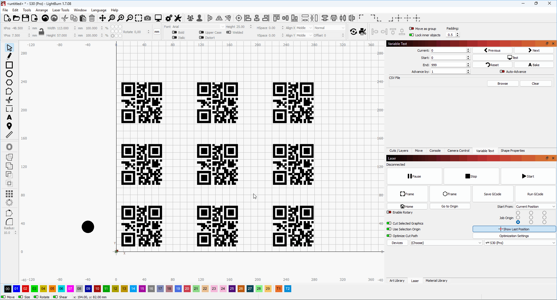 ArrayQRCodes