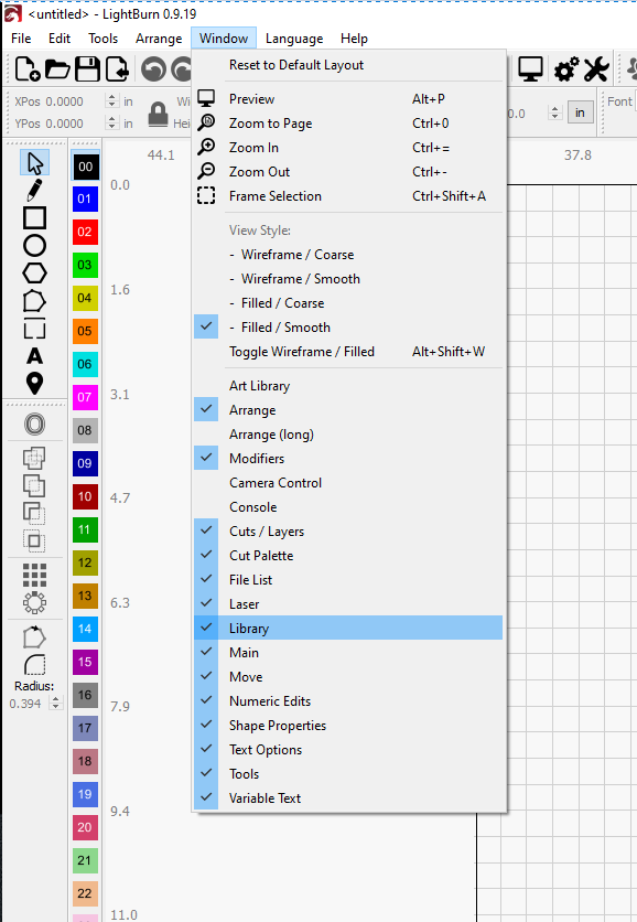 Lightburn Software Library Library question - Community Laser Talk - LightBurn Software Forum