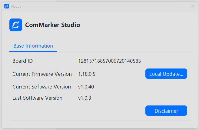 ComMarker Studio Info