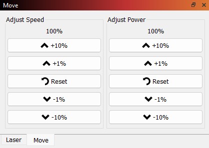 above 100% power lightburn