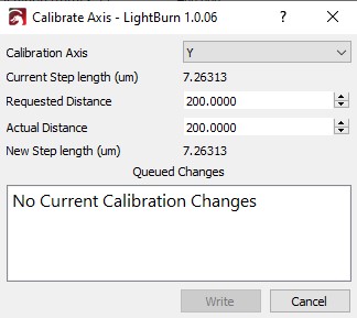 Y-axis Calibration