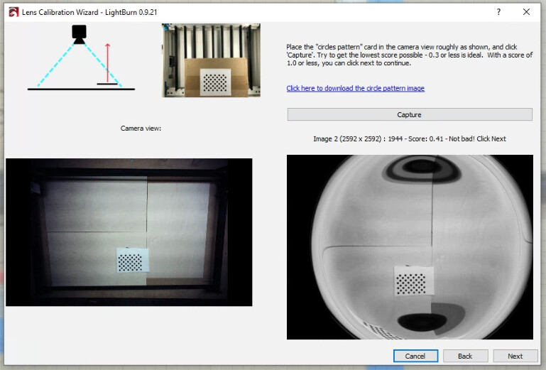 win10 lightburn camera setup