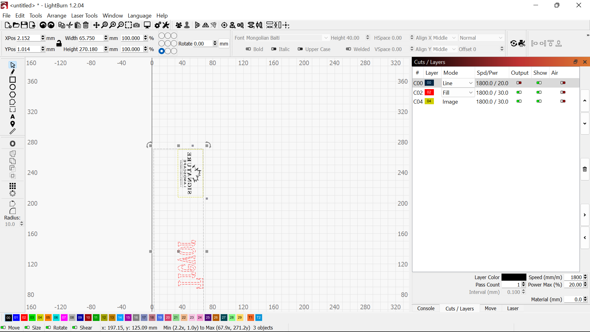 Stanley cup engraving issues - LightBurn Software Questions