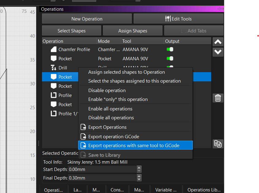 Needs Feature to "Remove Selected Objects from Operation" - MillMage ...