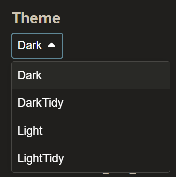 New themes