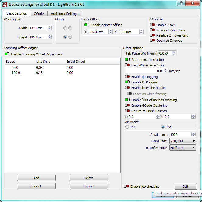 Material Test - LightBurn Software Documentation