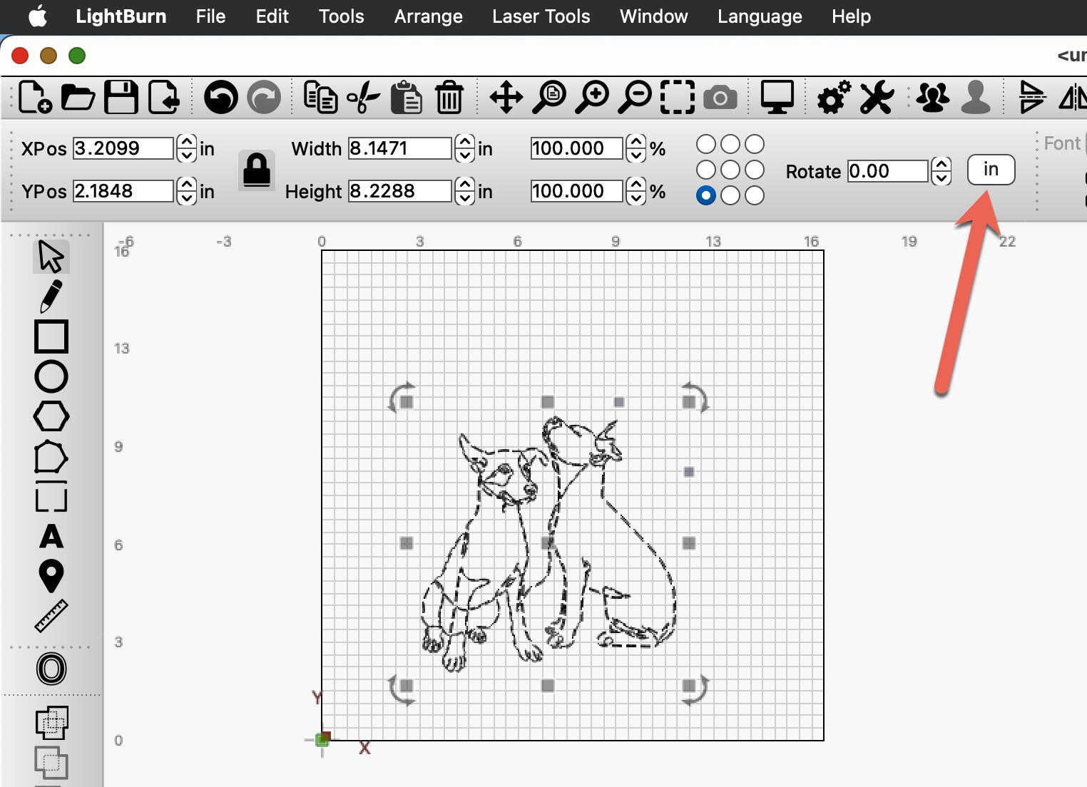 How to determine size of project LightBurn Software Questions