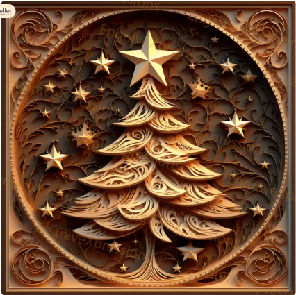 engraved christmas tree I like
