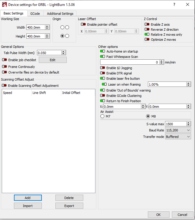 Atomstack X20 PRO not correctly recognized - Atomstack - LightBurn ...