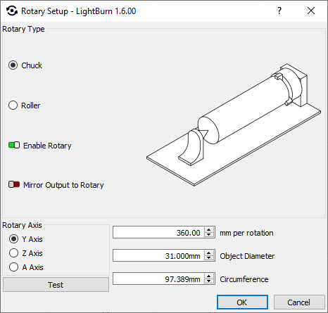Burn Issue_Rotary Settings