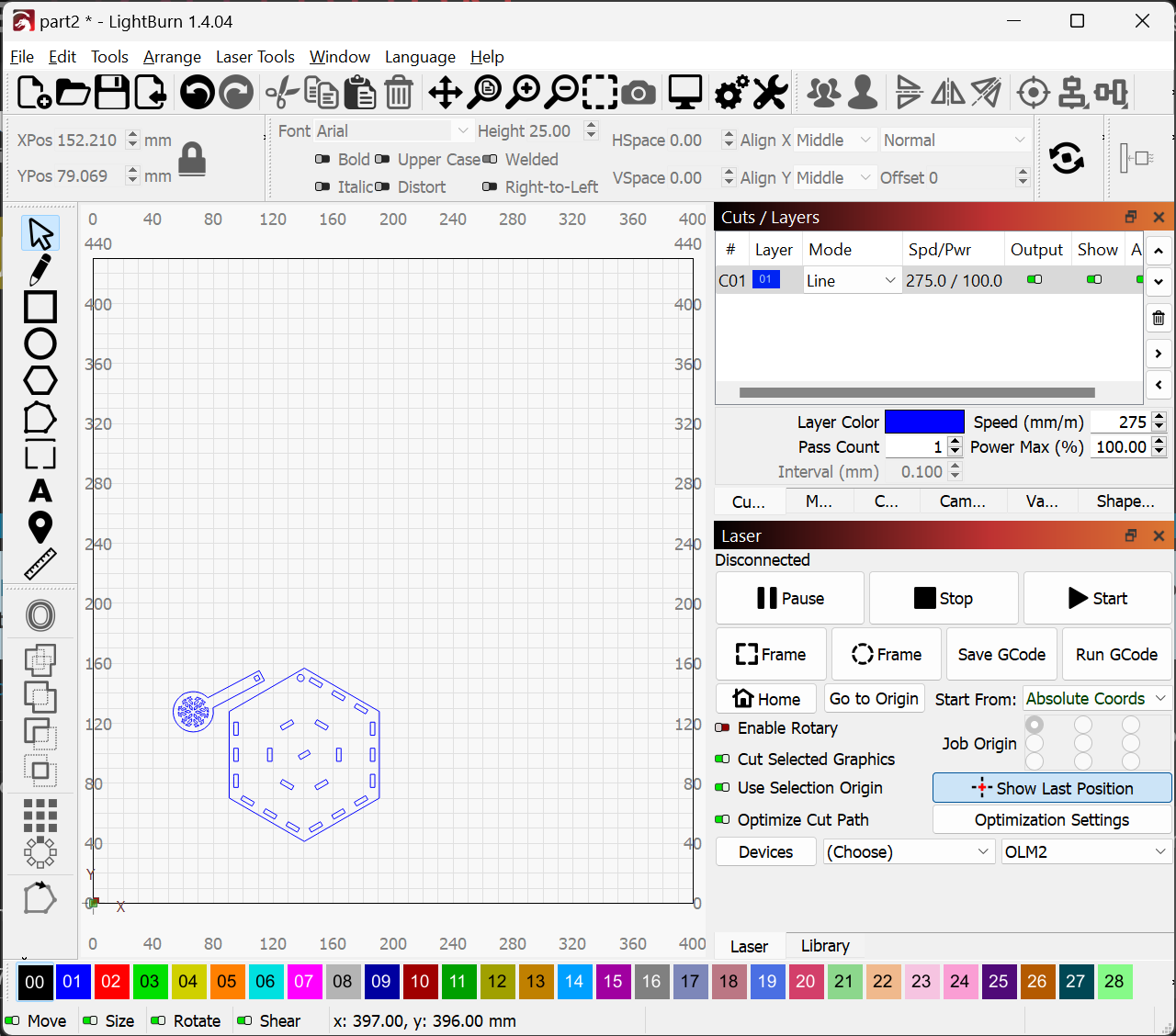 Cutting speed changes when saved as gcode - LightBurn Software ...