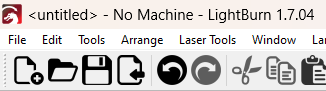LightBurn - No Machine