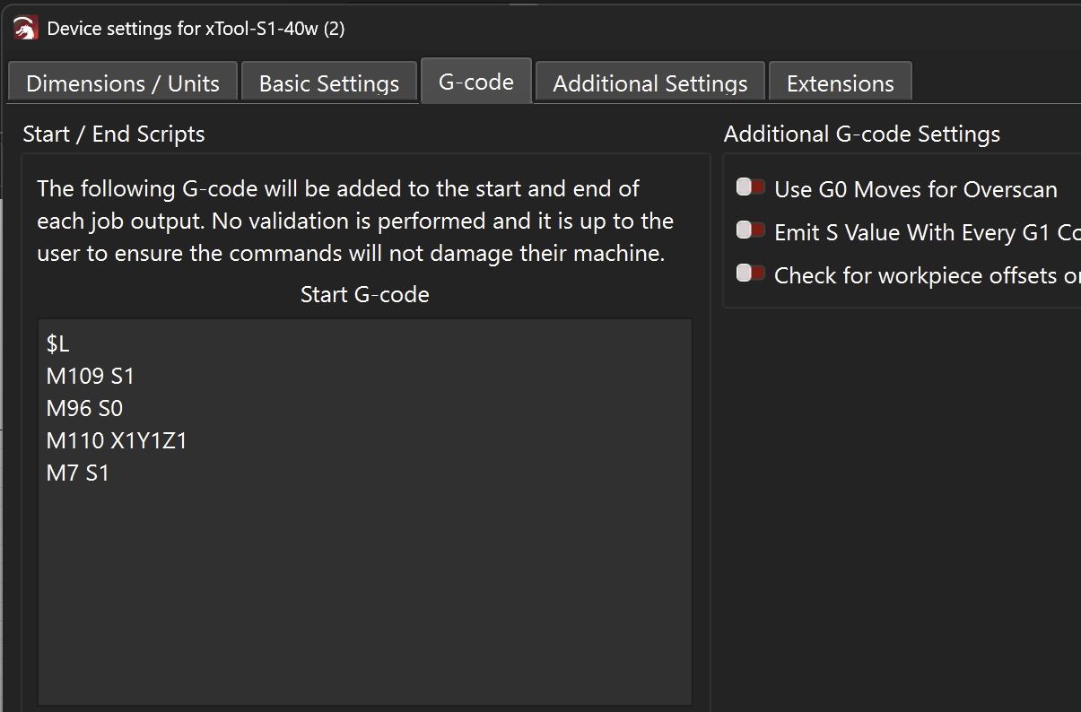 Lightburn 2.2 PreRelease xTool S1 feedback - Page 2 - LightBurn ...