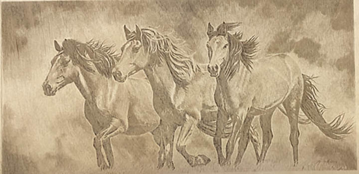 RUNNING HORSES (3)