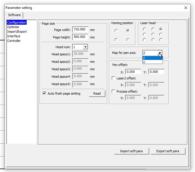 KT332N Z axis offset function - Ruida controllers - LightBurn