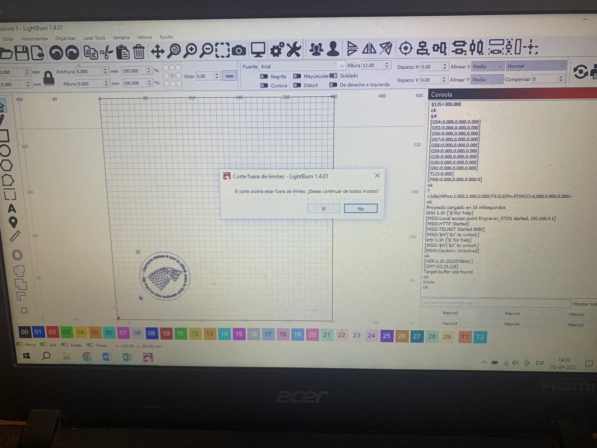 How to eliminate the mirror effect LightBurn Software Questions