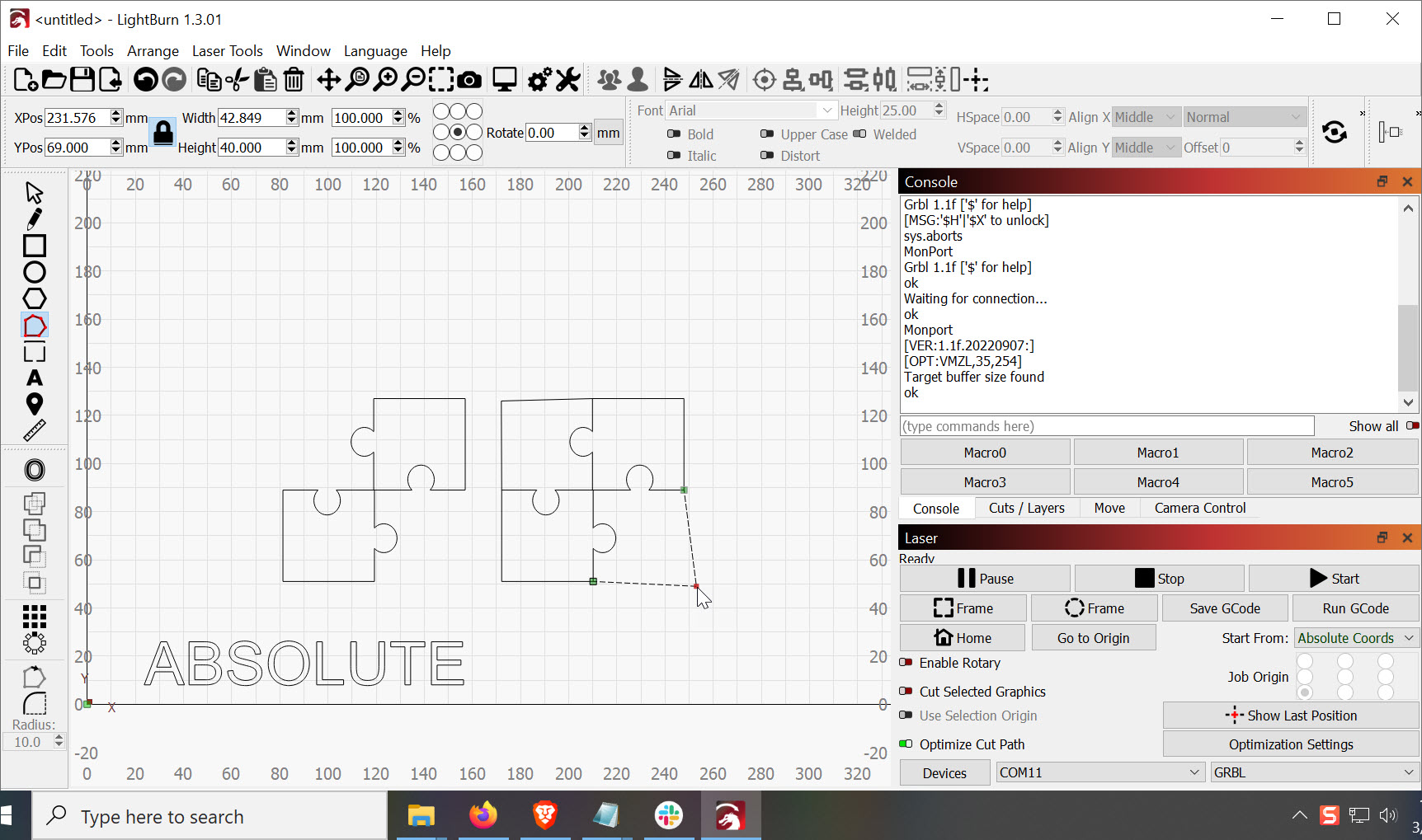 Puzzle piece cutting - LightBurn Software Questions - LightBurn ...