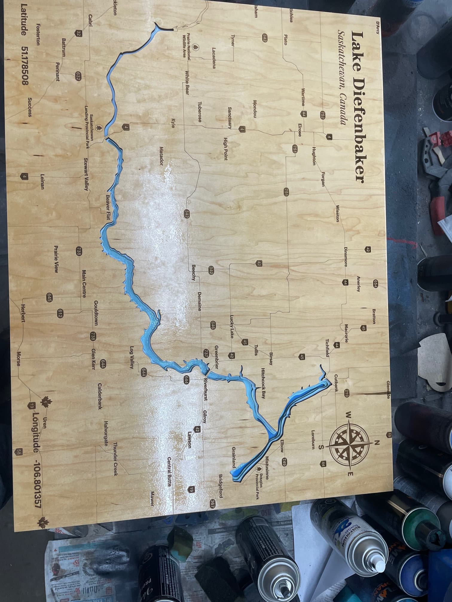 Finished Lake Map - Finished Creations - LightBurn Software Forum