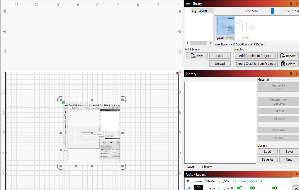 Arranging libraries - Community Laser Talk - LightBurn Software Forum