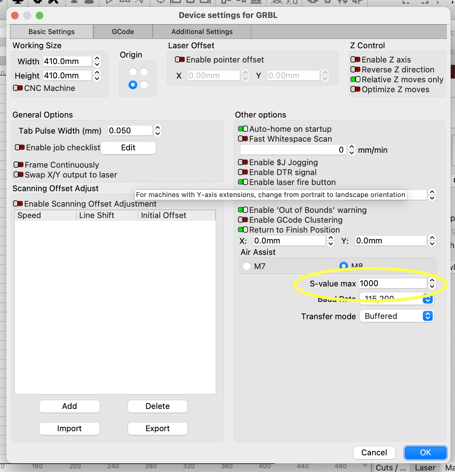 Lightburn VS Lasergrbl differenze di potenza - LightBurn Software ...