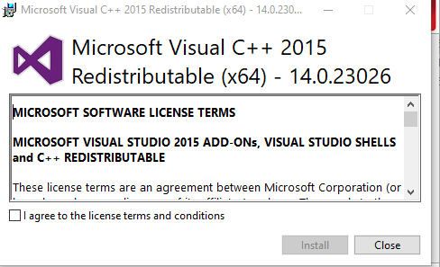 VC++ 2015 Version